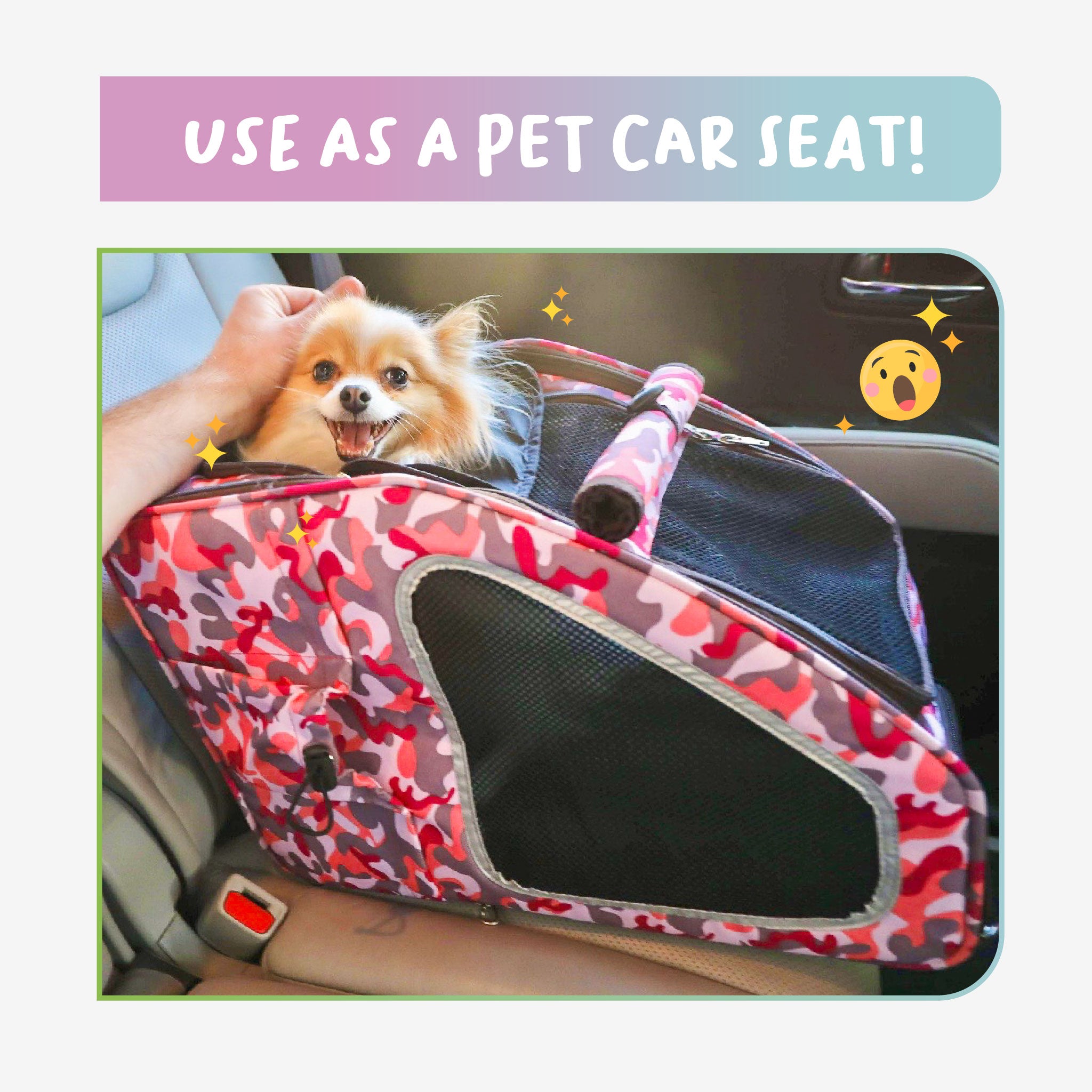 Small dog deals carrier car seat