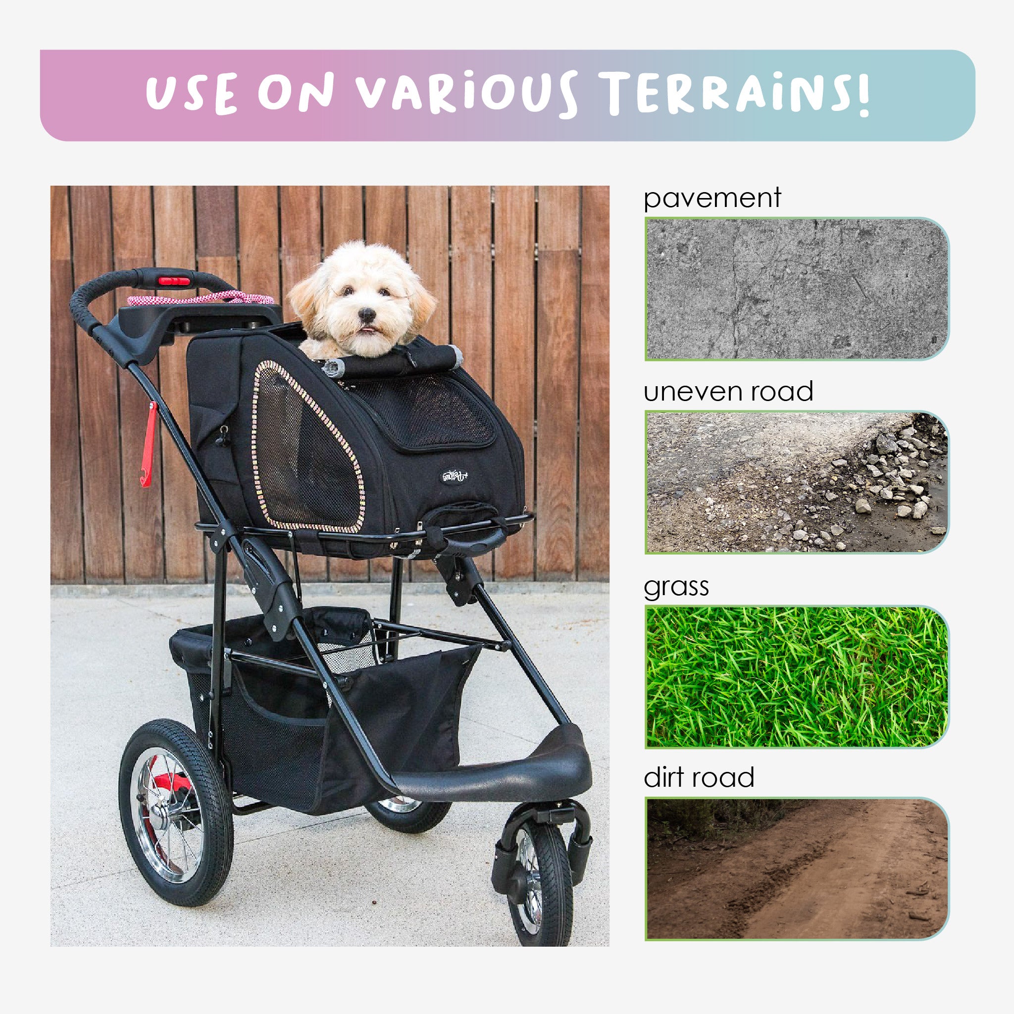 Dog stroller for two small clearance dogs