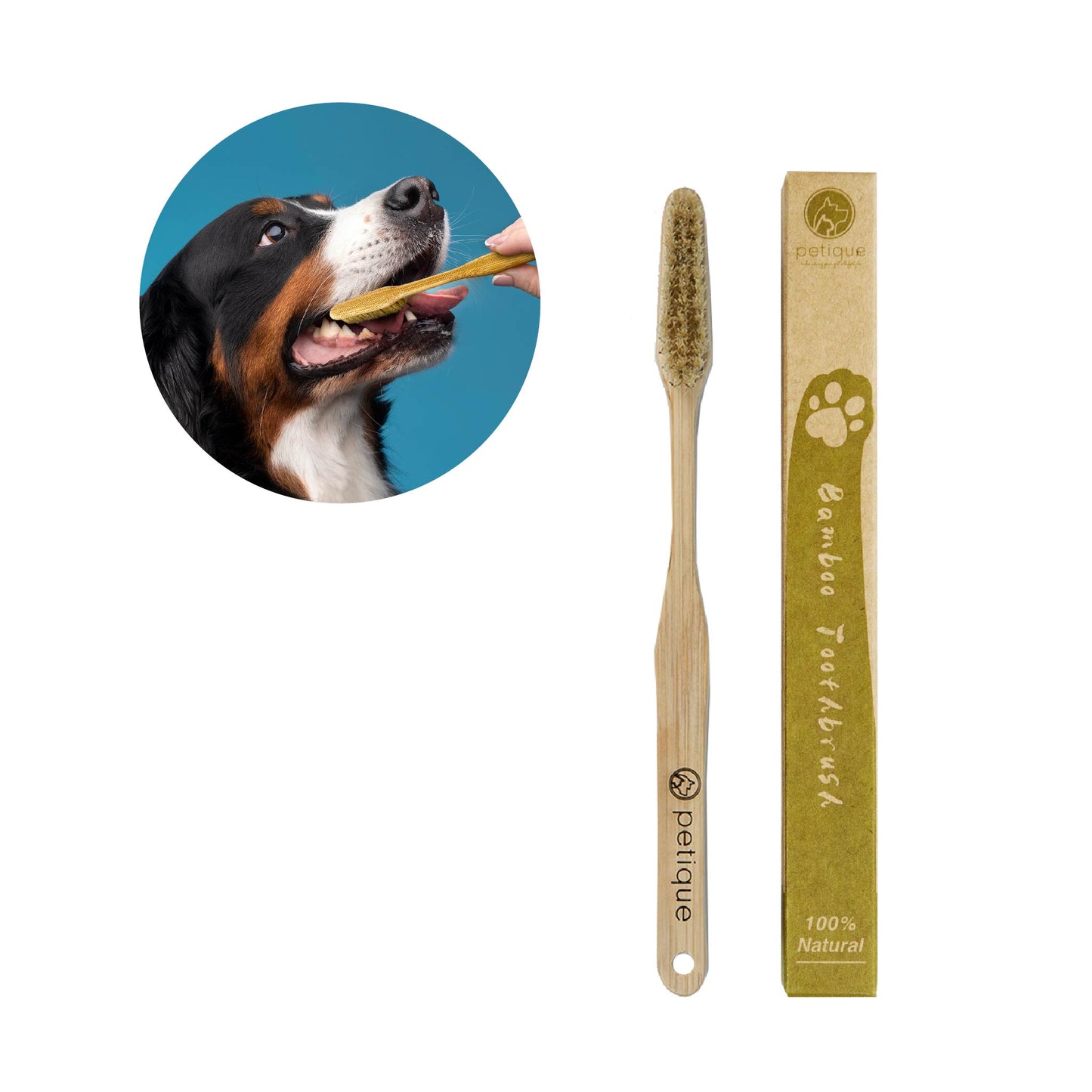 large bamboo pet toothbrush