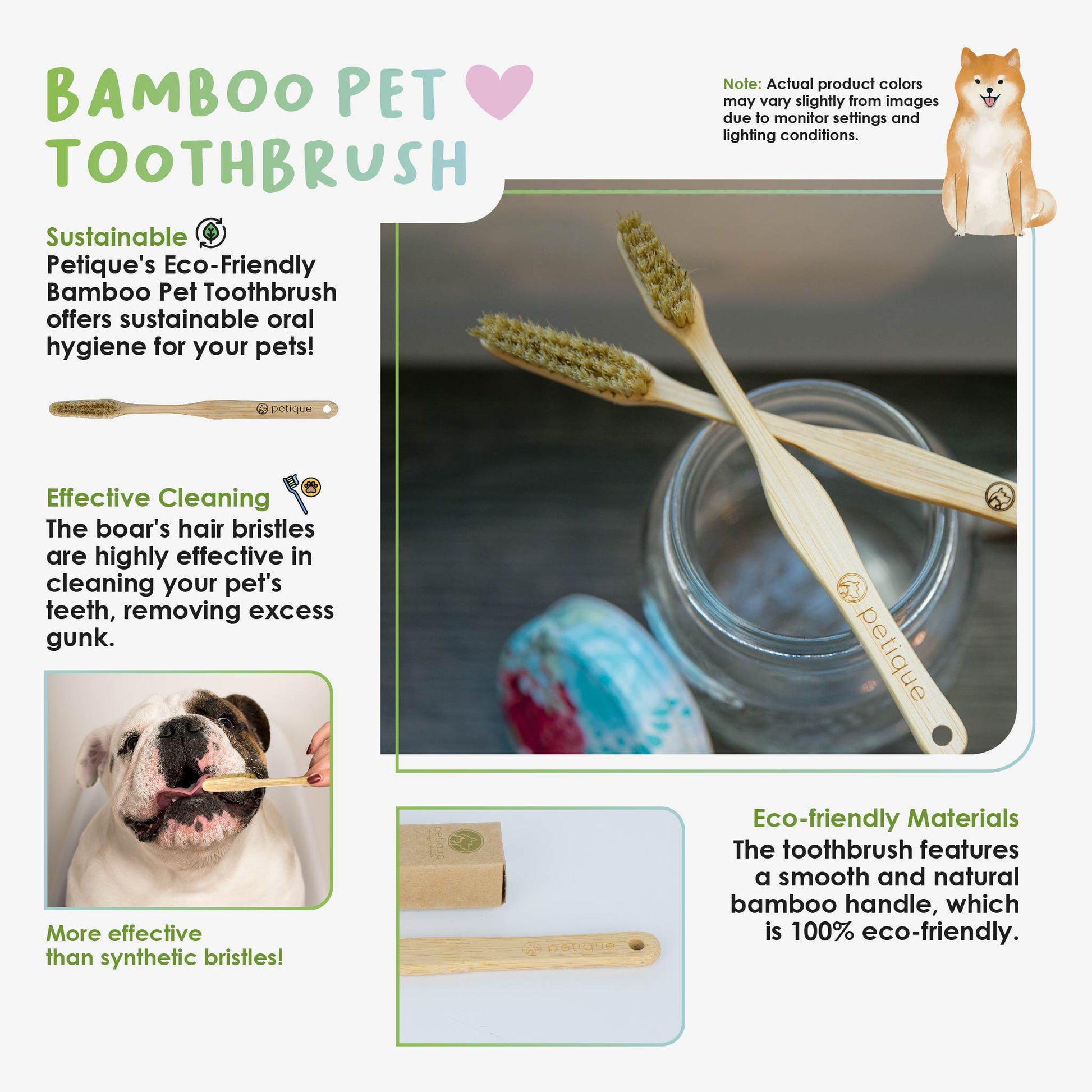 info about petique bamboo toothbrush