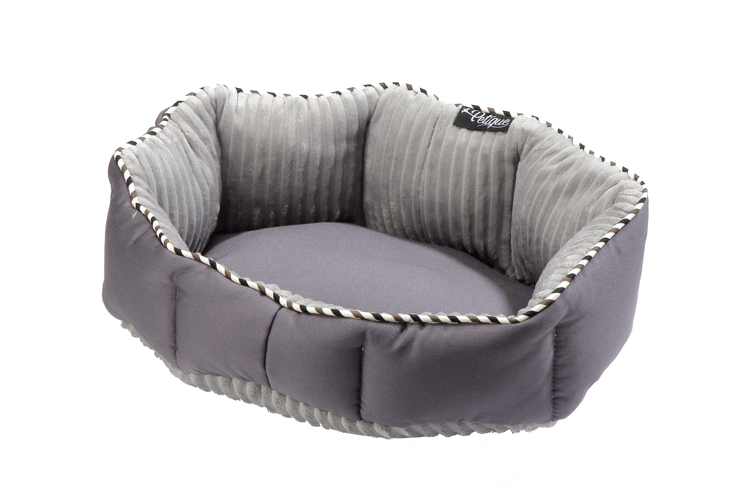 Reversible Round Pet Bed: Ultra-Soft Angel Hair Fiber, Nest-Like Walls, Breathable Cotton, Cozy Velvety Side, 5 Limited Edition Designs, Perfect for Snuggling, Anxiety Relief, No More Flat Beds, for Dogs/Cats/Pets, XSMALL/SMALL