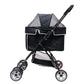 OPEN-BOX | Private Black Pet Stroller for Dogs and Cats