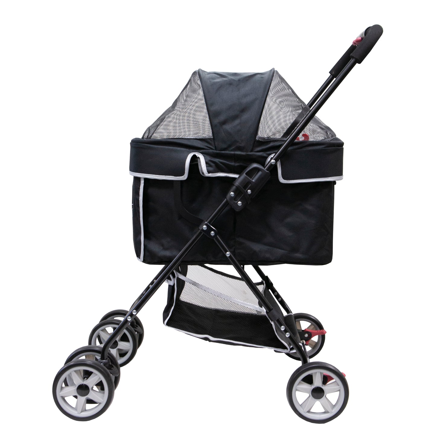 OPEN-BOX | Private Black Pet Stroller for Dogs and Cats