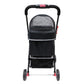 OPEN-BOX | Private Black Pet Stroller for Dogs and Cats