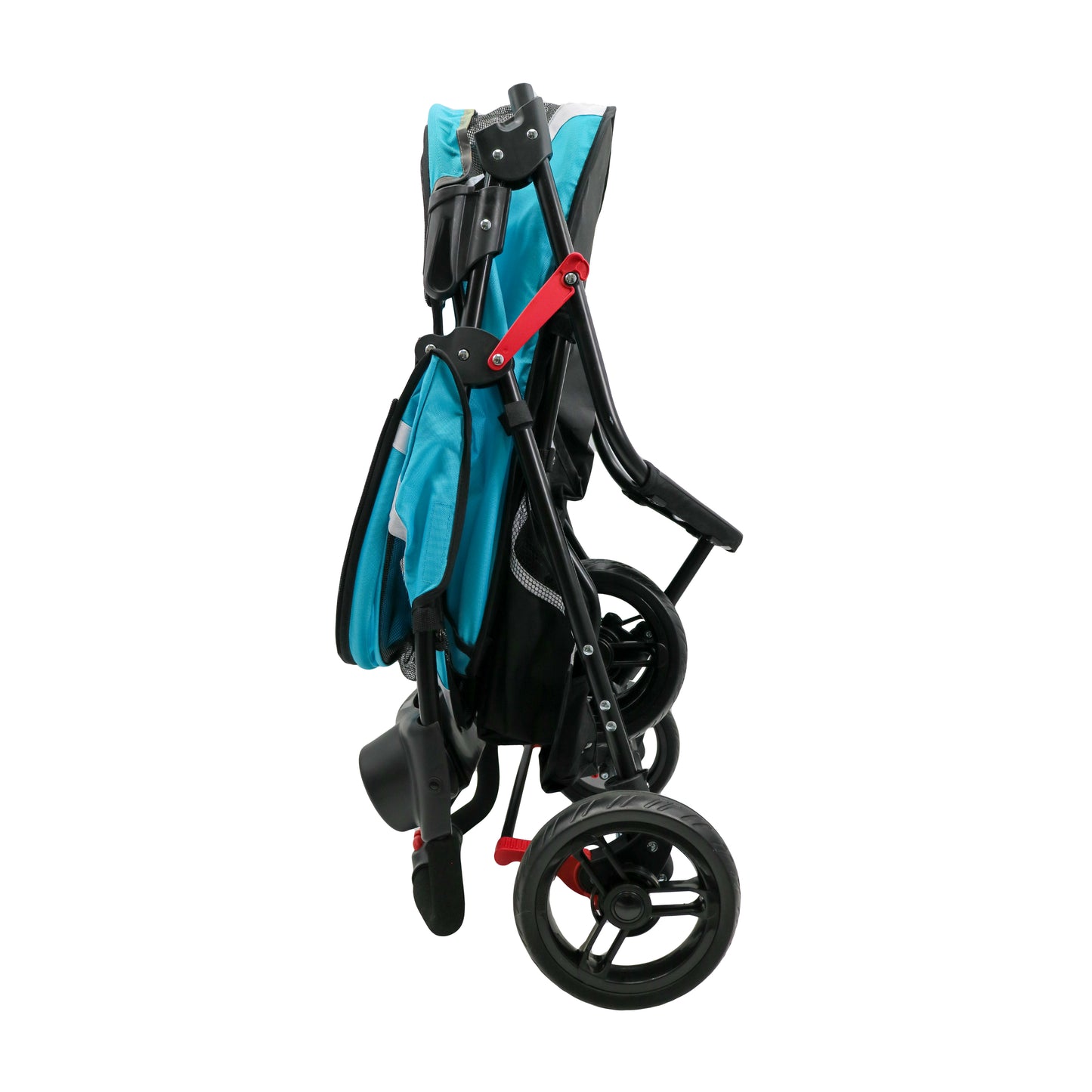 OPEN-BOX | Teal and Black Pet Stroller For Small/Medium Dogs and Cats