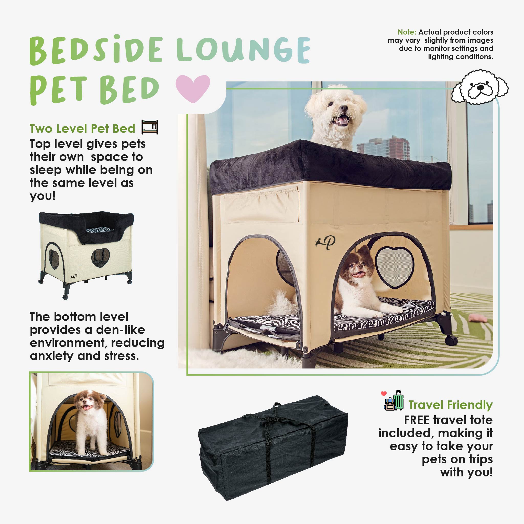 Pet bedside bunk best sale