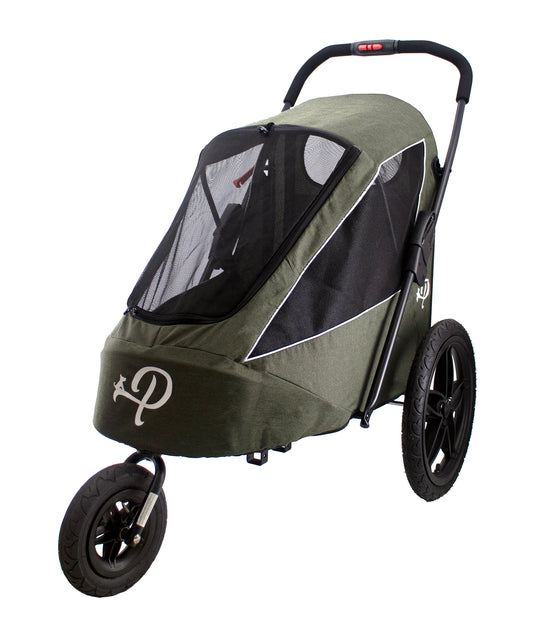 OPEN-BOX | Green Pet Jogger Stroller for Medium Size Dogs