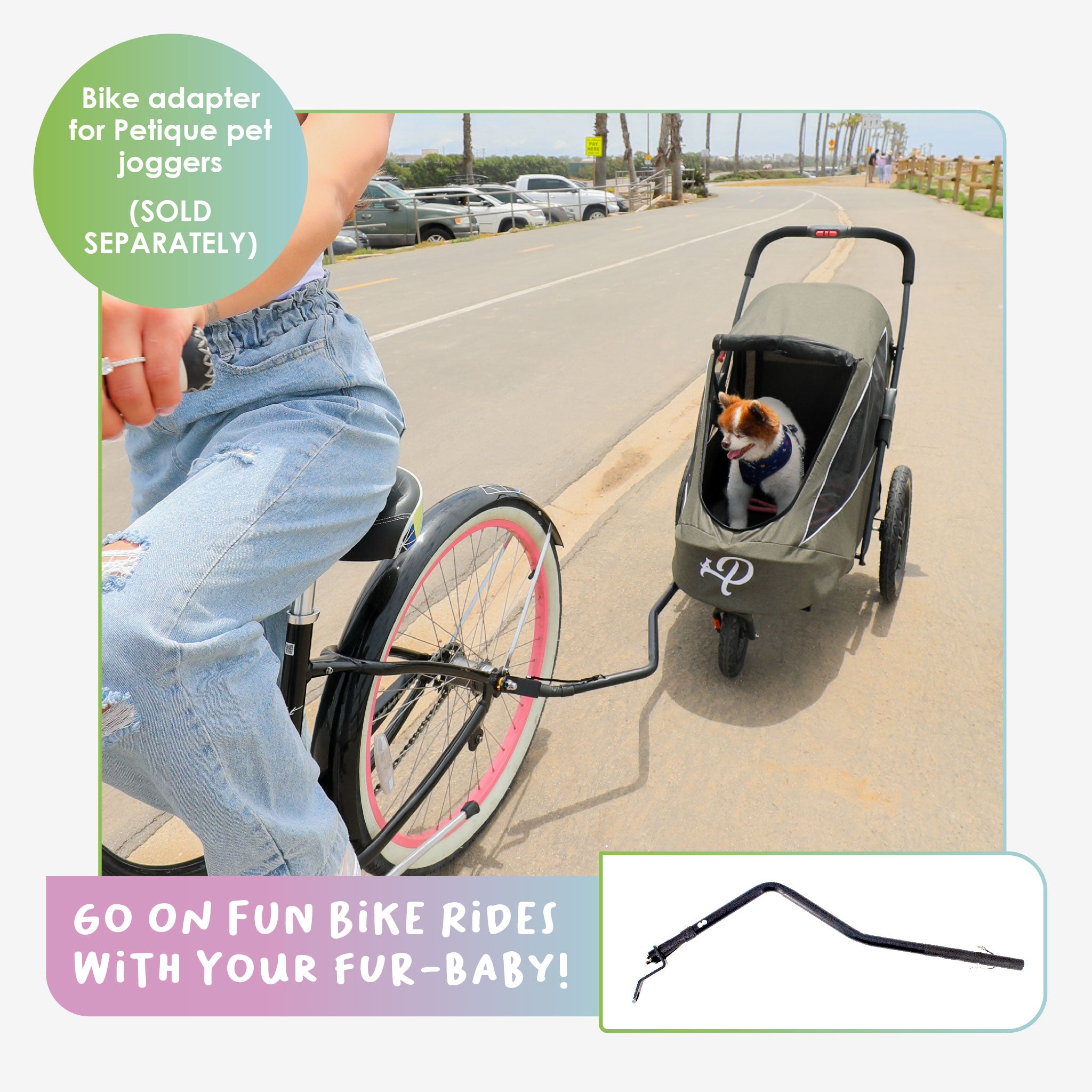 Dog jogger shop bike attachment