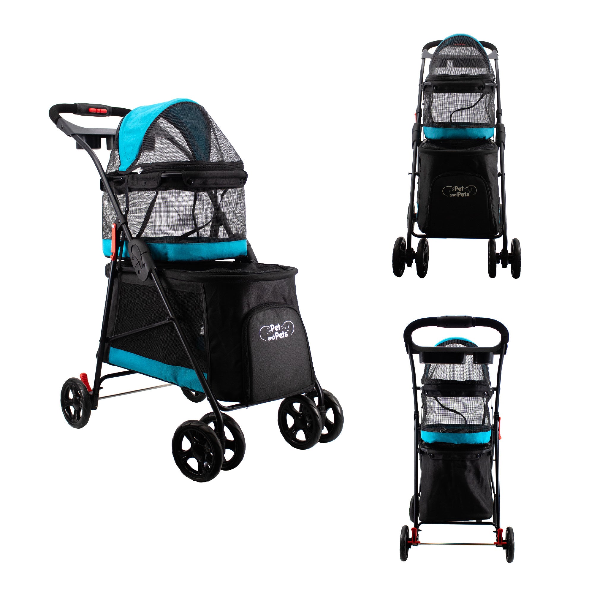 Yooki double pet sales stroller