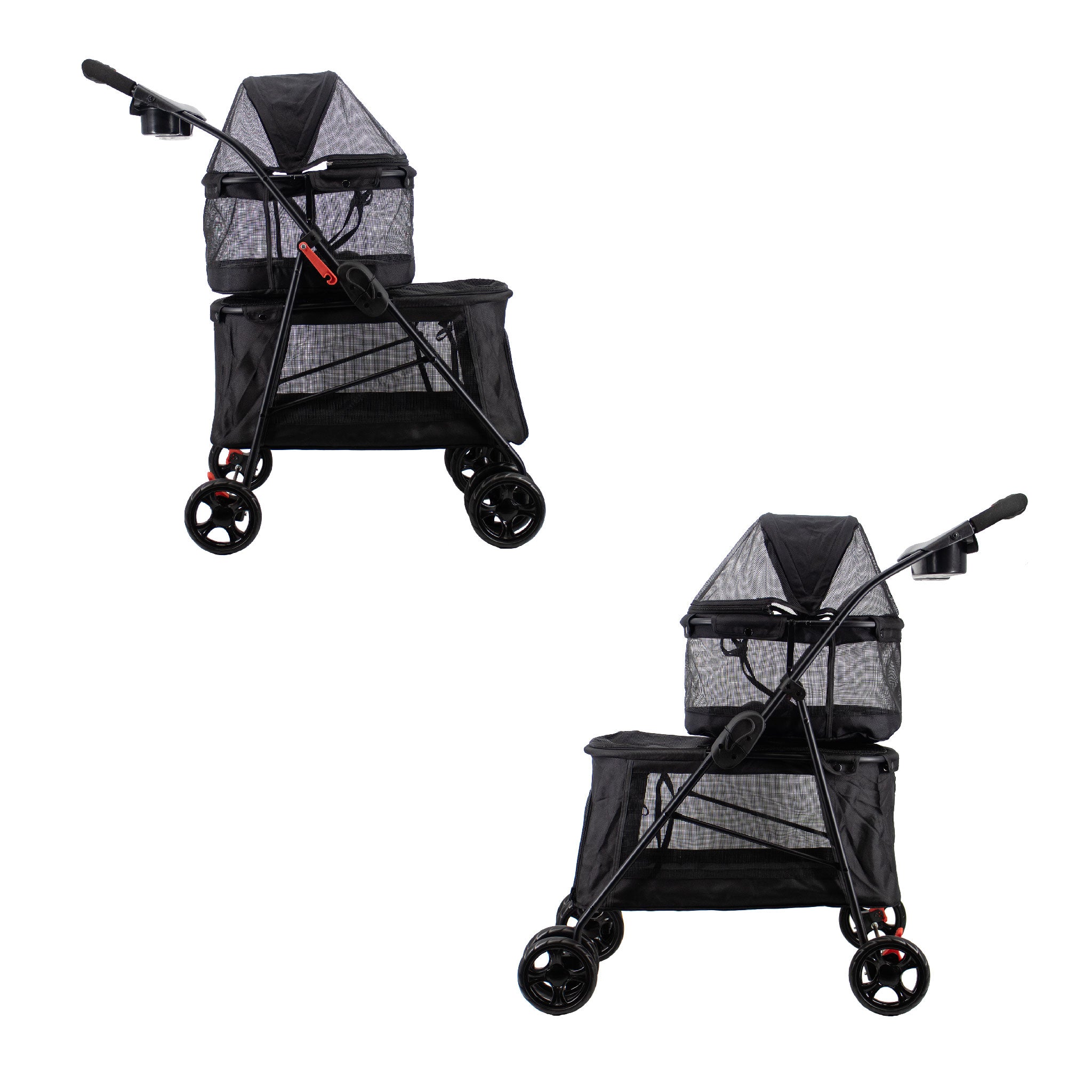 Pet and Pets by Petique Double Decker Pet Stroller for Dog Cat Small Animal Petique Inc