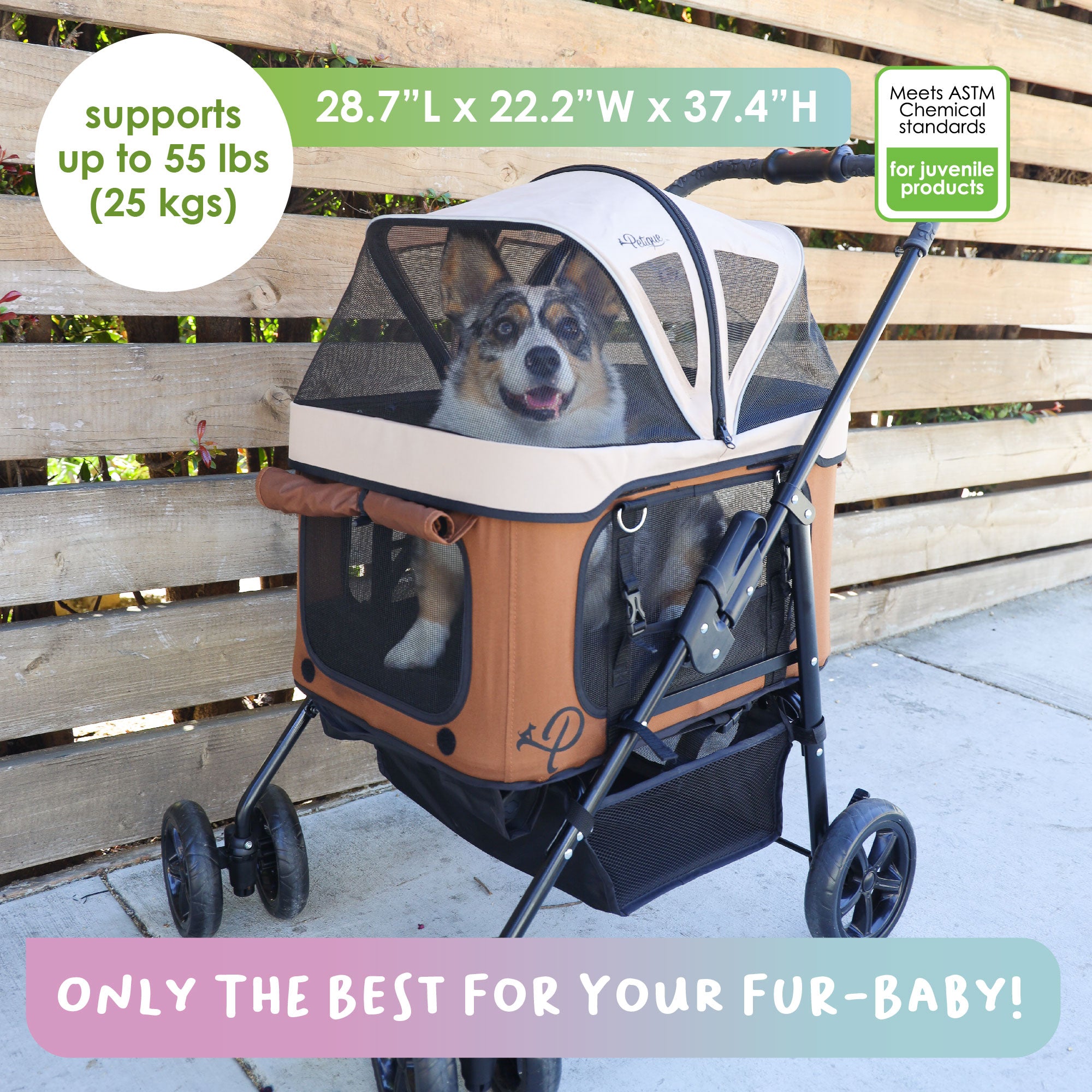 Pet stroller for medium sized dog best sale