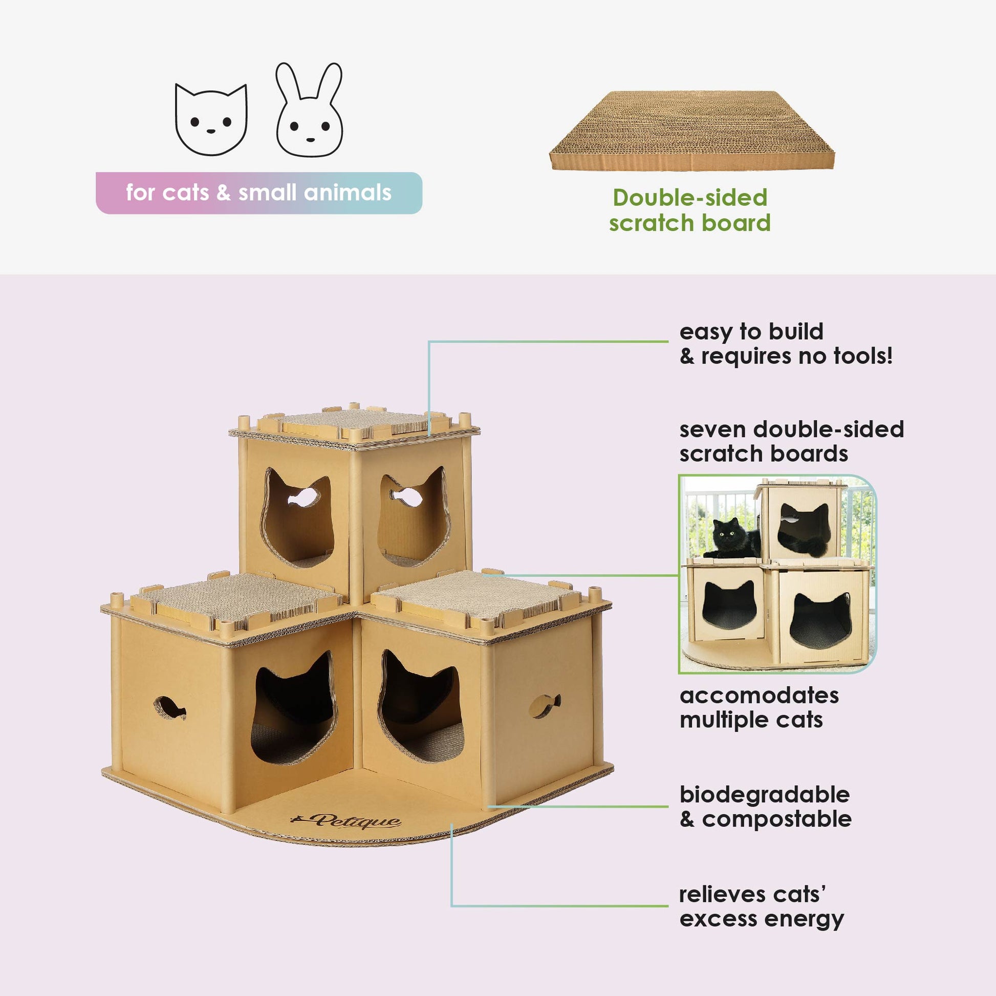 feline fortress cat house for cats and small animals