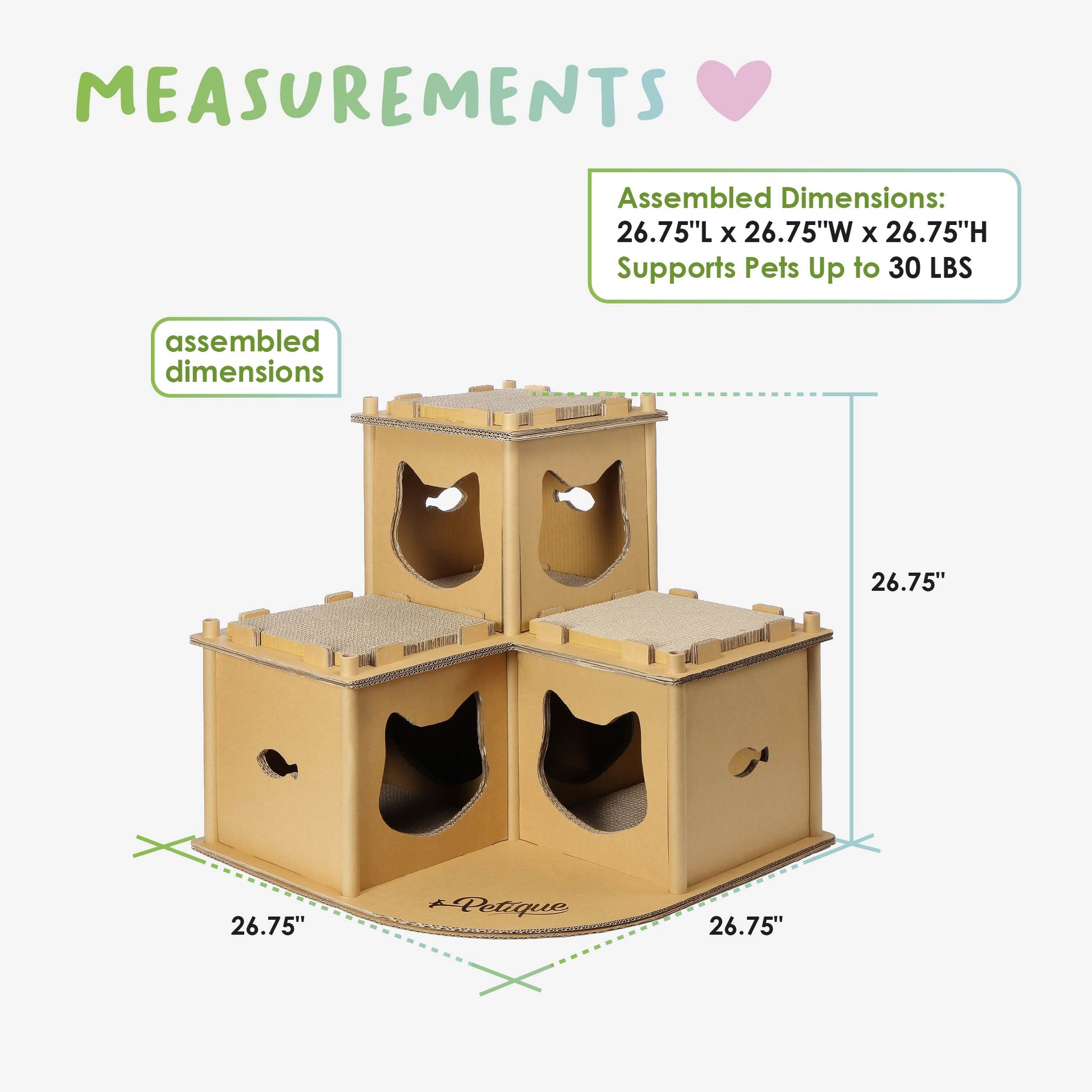 feline fortress cat house dimensions