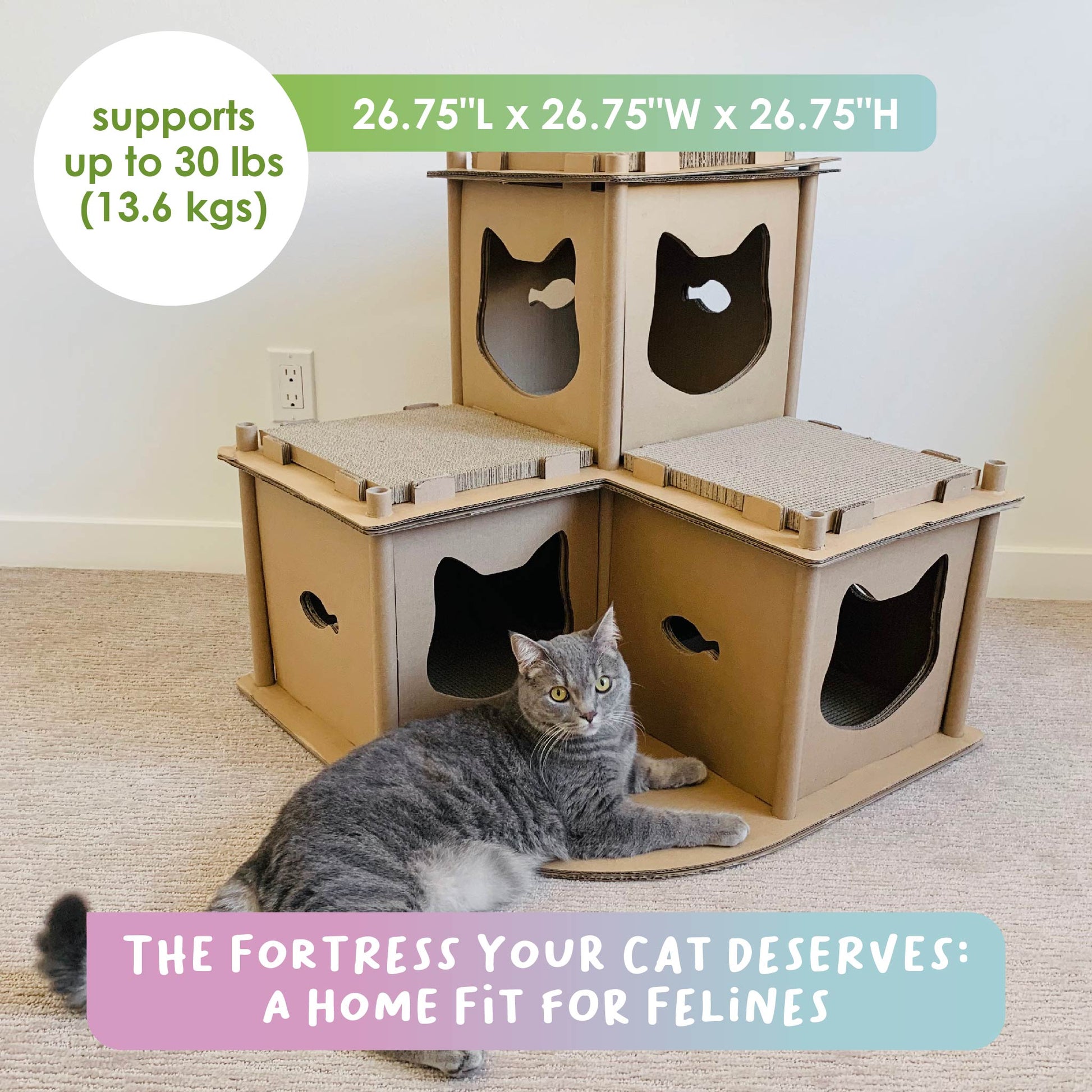 feline fortress castle for cats