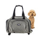 Happy Camper Expandable Pet Carrier: 4x Room, Durable Mesh, 360° Wheels, Faux-Sherpa Mat, Airline Approved, 3 Carrying Options, Zipper Doors, Removable Wheels & Base, Folds Flat for Travel for Dogs, Cats, Small Animals, Supports up to 15 LBS
