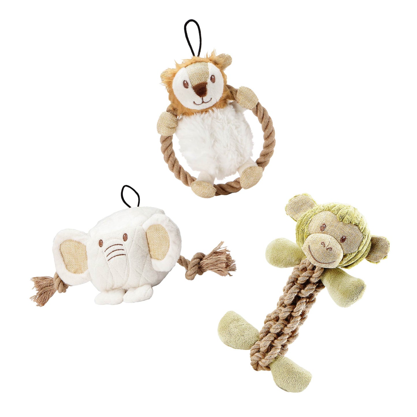 3 Piece Hemp Pet Toy Bundle Pack: Durable, Non-Toxic & Fun Dog Toys - Tough Rope & Squeaker Chew Toys for Safe, Healthy, and Happy Pets, Eco-Friendly & Mold-Resistant, Perfect for Chewers & Playtime, CE Certified Pet Toys