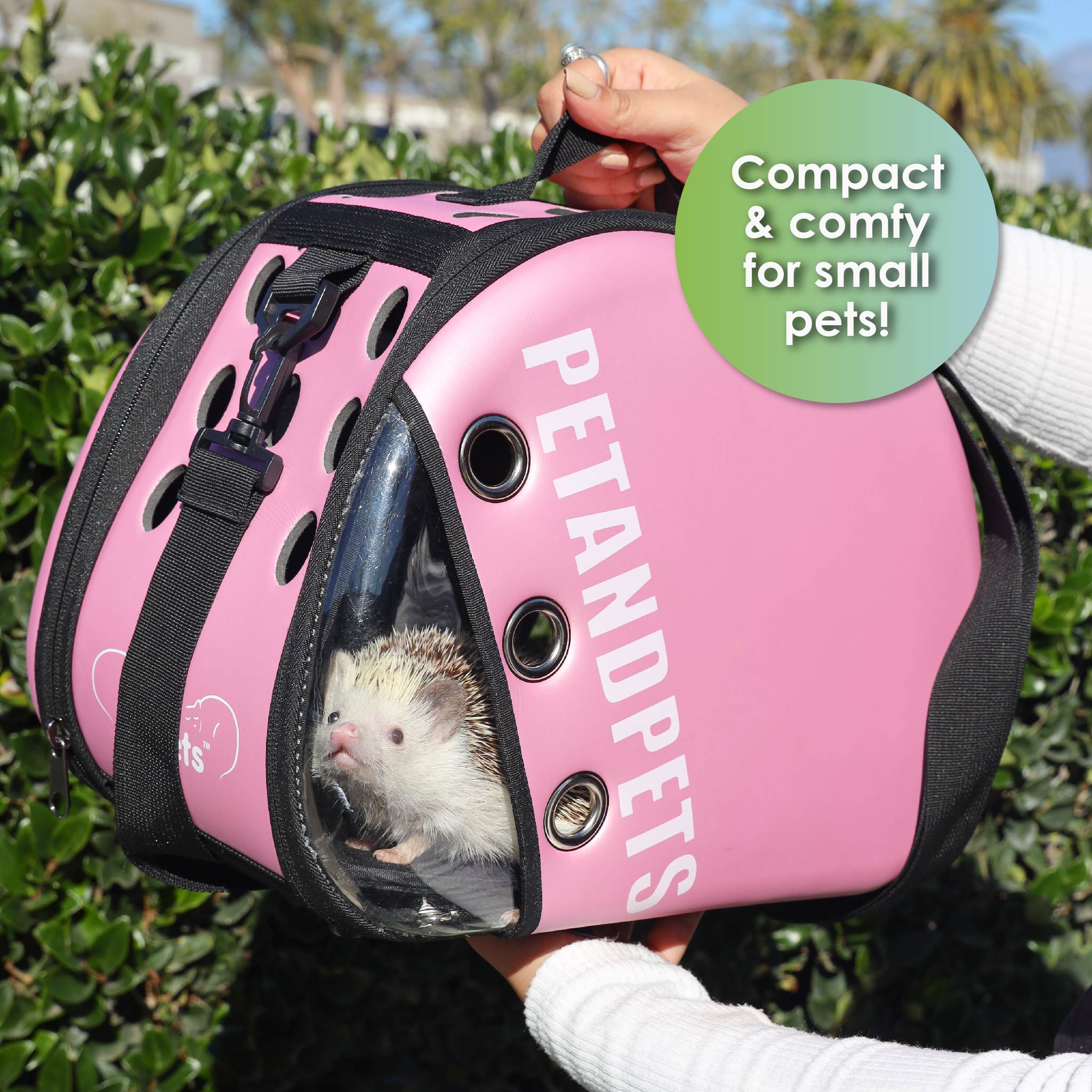 Small shops pink pet carrier