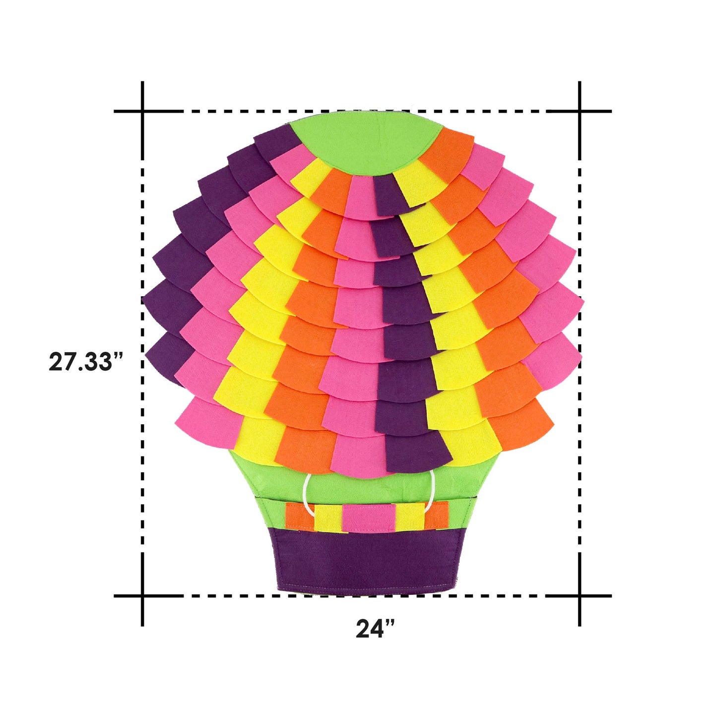 Snuffle Mat Puzzle Pad: Tropical Hot Air Balloon: Colorful Felt for Treats, Interactive & Engaging, Easy to Clean. Benefits: Mental & Physical Stimulation, Prevents Destructive Behavior, Slows Eating, Encourages Foraging Skills, for Pets