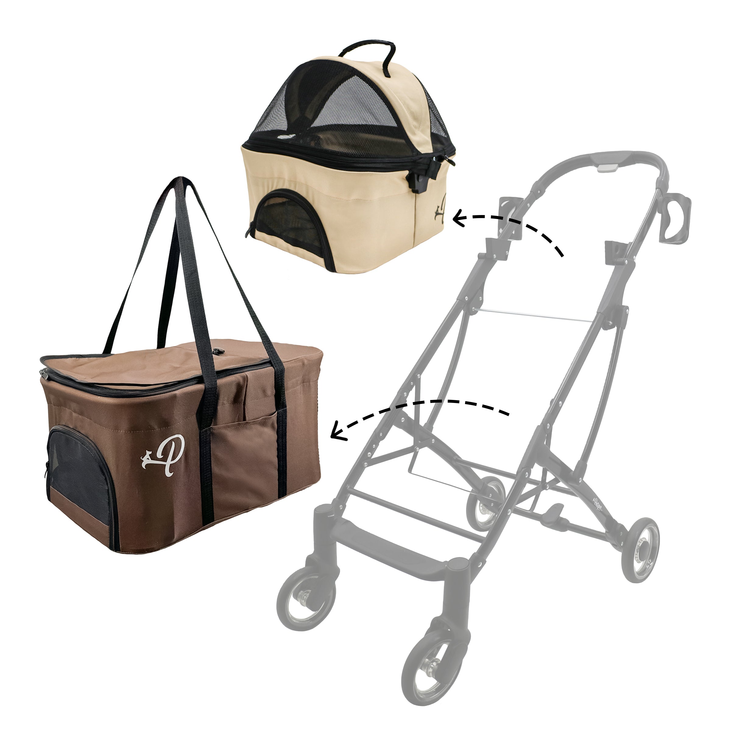 Double decker hot sale pet stroller