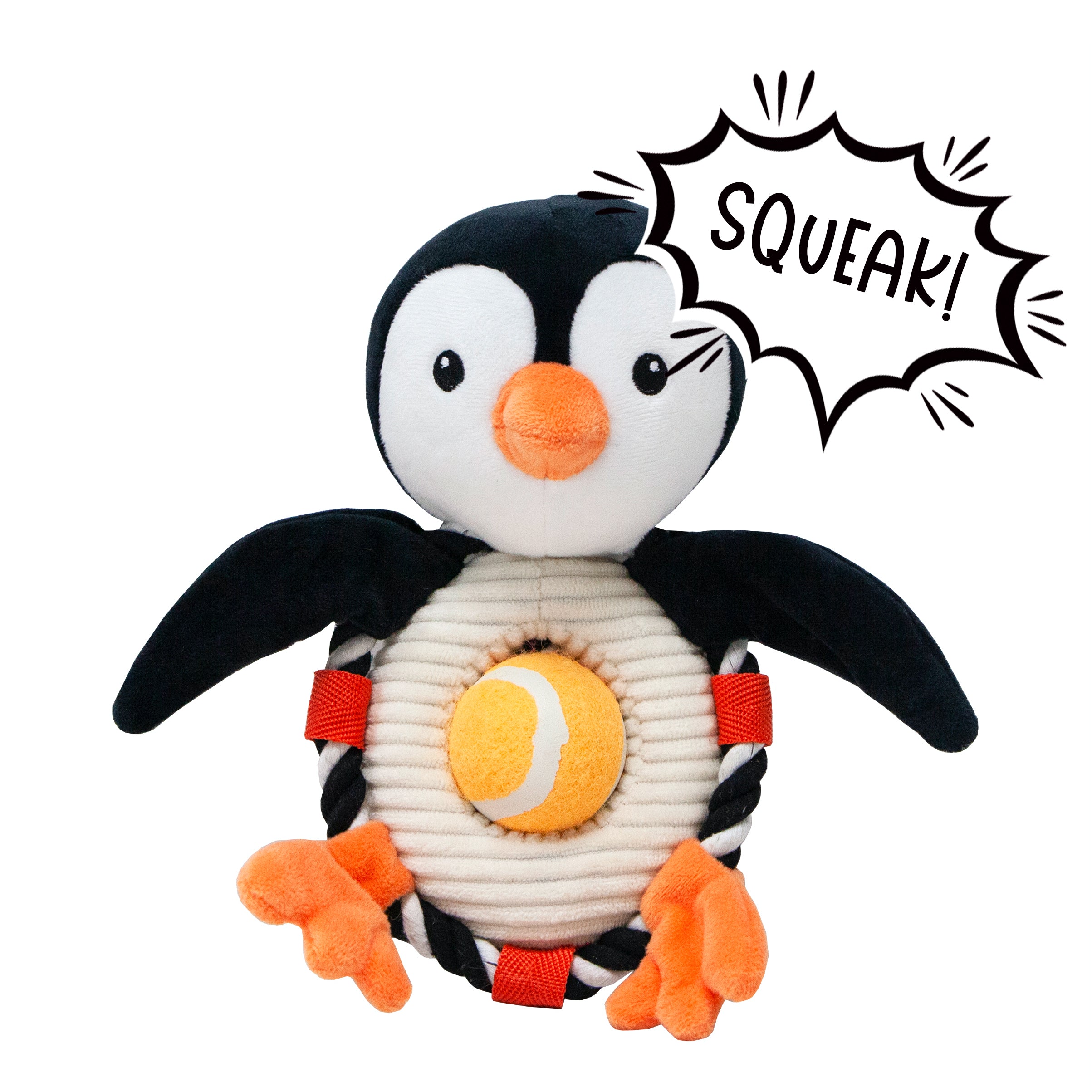 Bubbles the Penguin Dog Toy Petique Inc