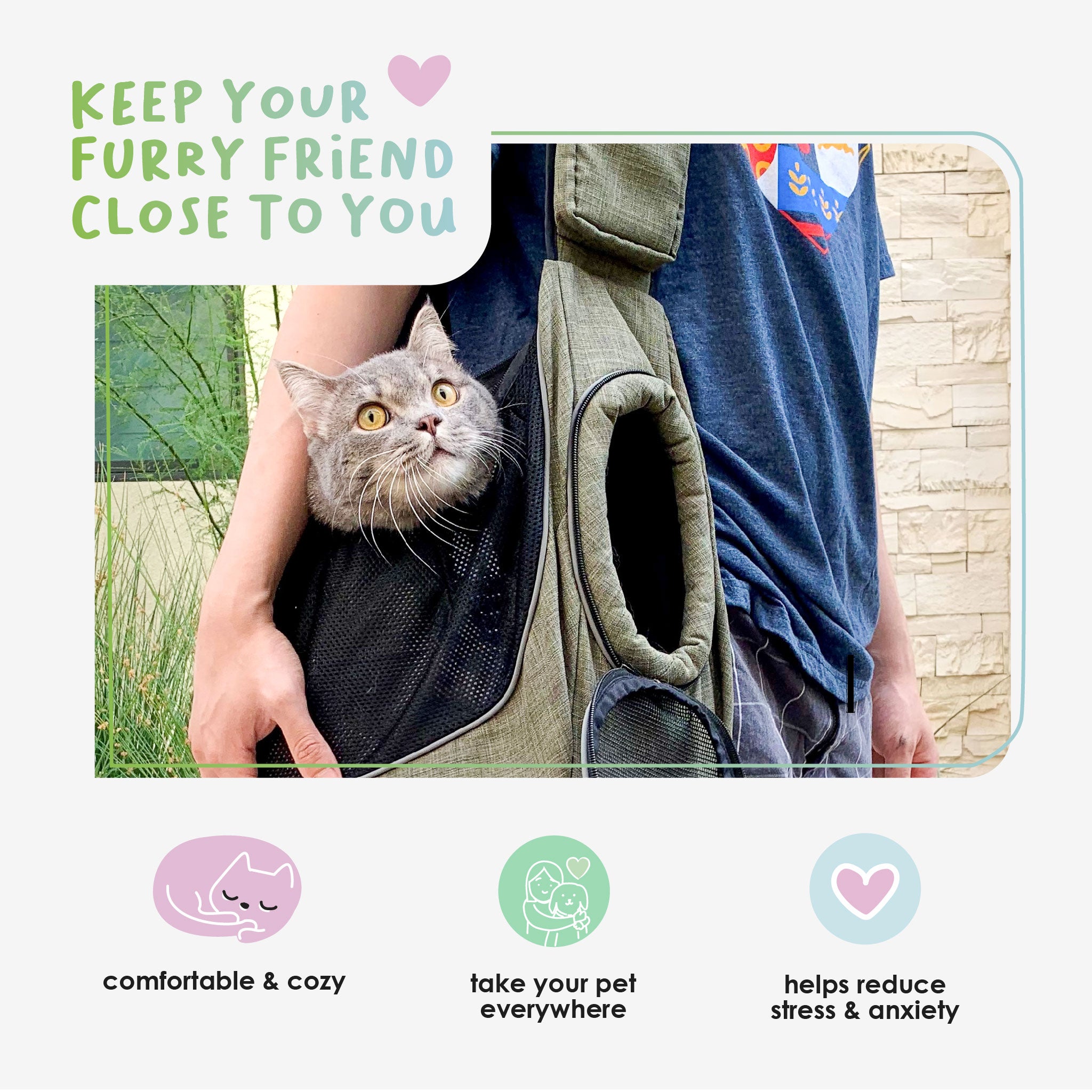 Cozy courier clearance pet sling